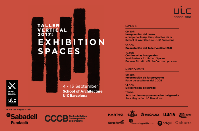 Taller Vertical 2017 “Exhibition spaces"