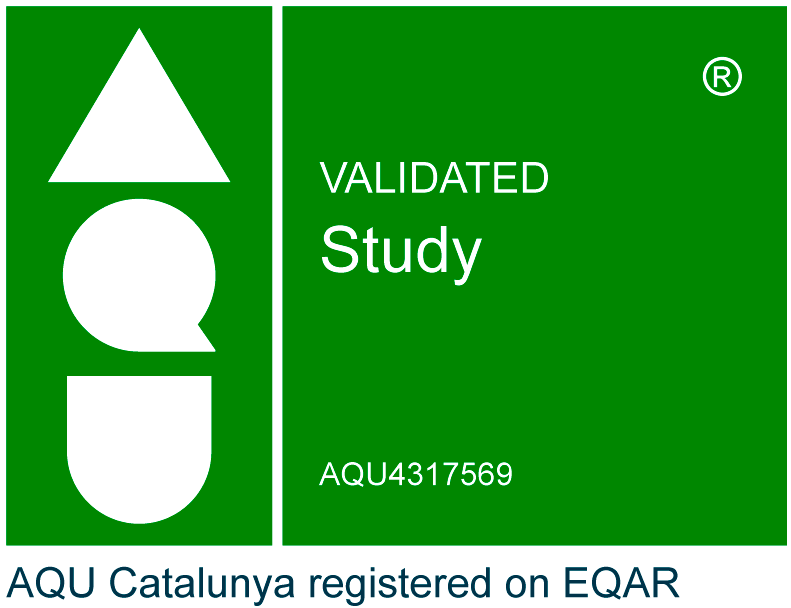 Accredited by the Catalan University Quality Assurance Agency (AQU)