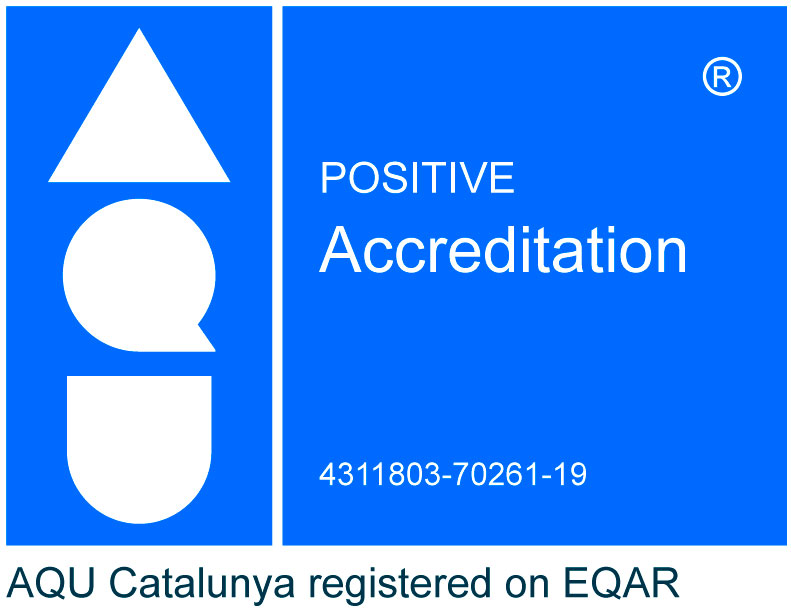 Accredited by the Catalan University Quality Assurance Agency (AQU)