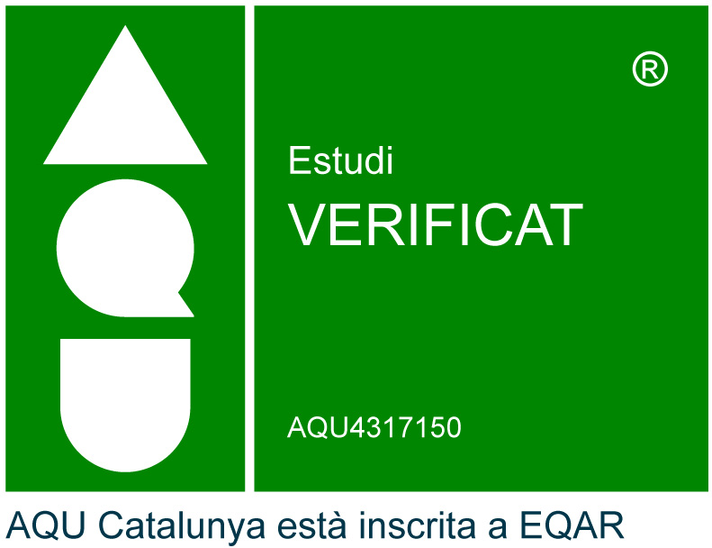 Accredited by the Catalan University Quality Assurance Agency (AQU)