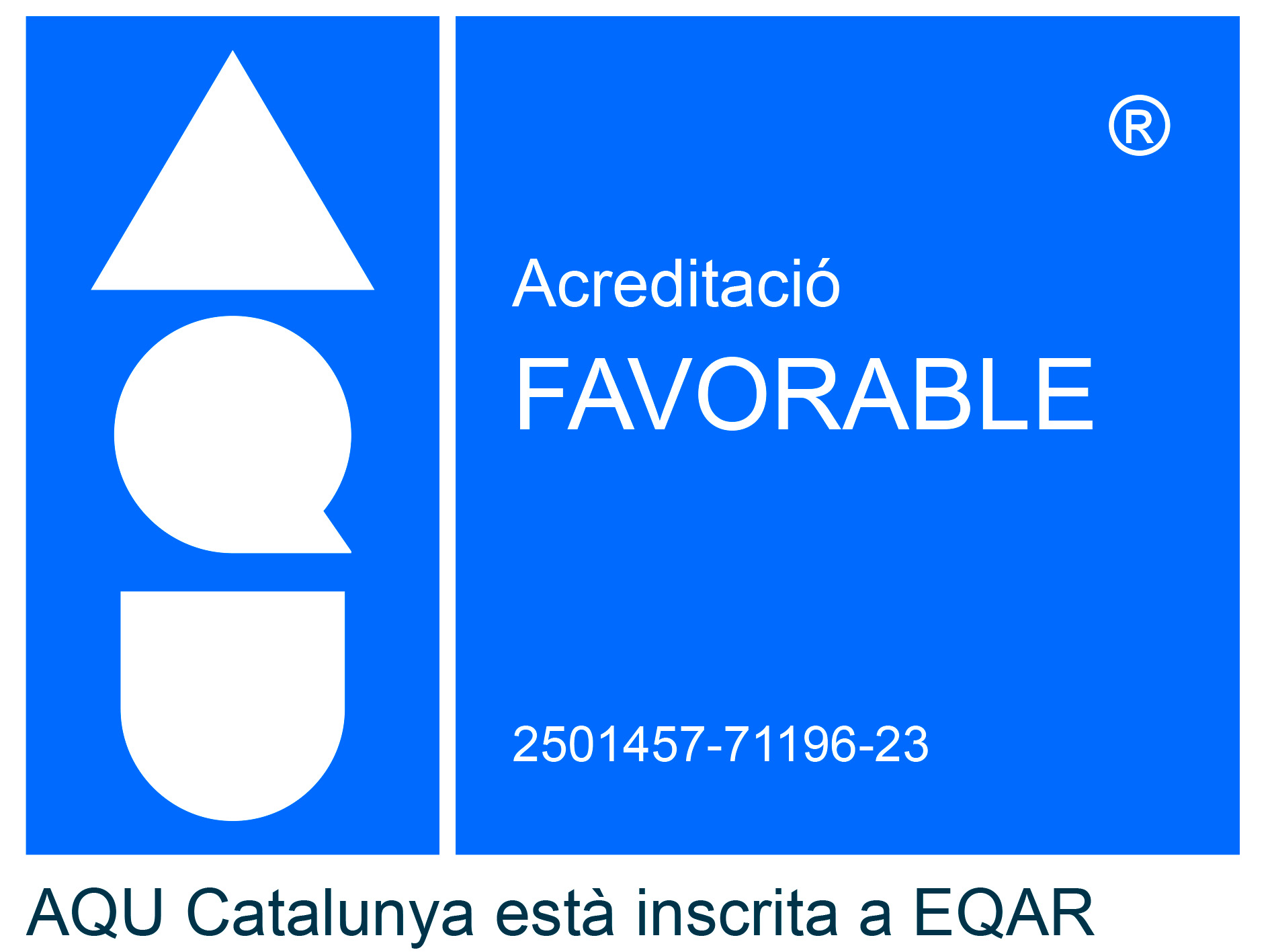 Acreditat per l'Agència per a la Qualitat del Sistema Universitari de Catalunya