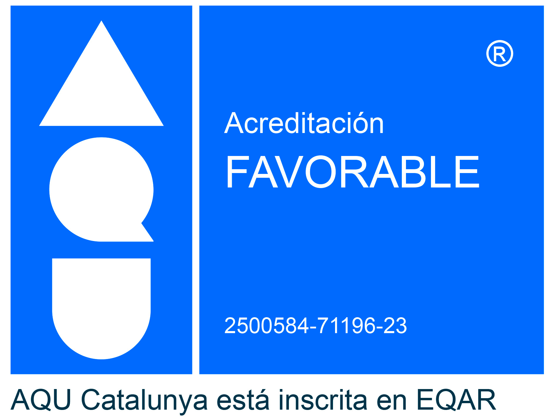 Acreditado por la Agencia para la Calidad del Sistema Universitario de Cataluña