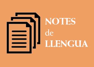 Notes de llengua de la Diputació de Barcelona