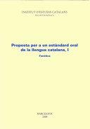 Proposta per a un estàndar oral I. Fonètica (IEC)