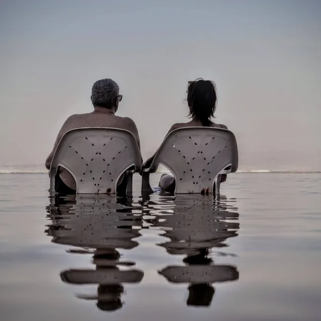 Campus Sant Cugat: Daniel Dionis i Giordano, estudiante de 4.º de Enfermería, con la fotografía Deadsea.